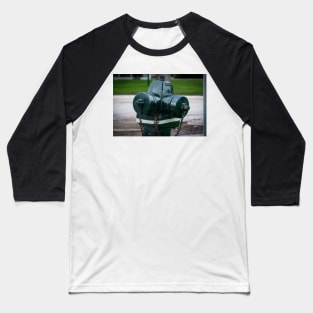 Crooked Waterous in Green Baseball T-Shirt